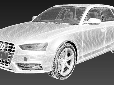 Audi A4 Avant 2013 3D Model