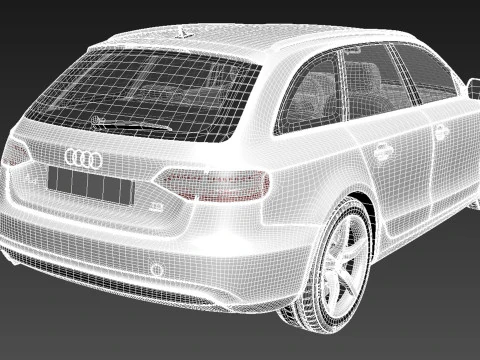 Audi A4 Avant 2013 3D Model