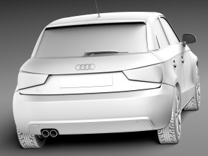 Audi A1 Sportback 2013 Model 3D