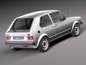 Volkswagen Golf GTI MK1 1982-1992 3D Модель