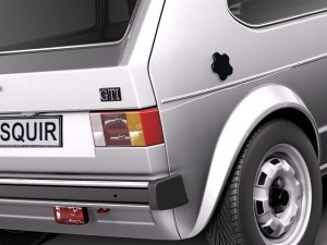 Volkswagen Golf GTI MK1 1982-1992 3D Модель