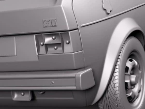 Volkswagen Golf GTI MK1 1982-1992 3D Model