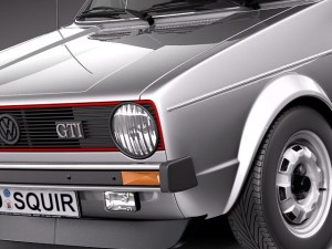 Volkswagen Golf GTI MK1 1982-1992 3D Модель