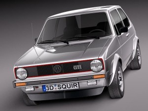Volkswagen Golf GTI MK1 1982-1992 3D Модель