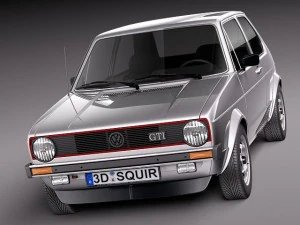 Volkswagen Golf GTI MK1 1982-1992 3D Model