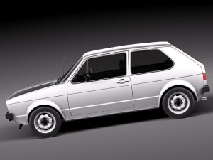 Volkswagen Golf GTI MK1 1982-1992 3D Модель