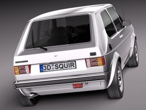Volkswagen Golf GTI MK1 1982-1992 3D Модель