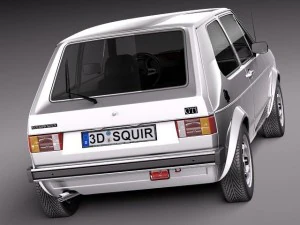 Volkswagen Golf GTI MK1 1982-1992 3D Model