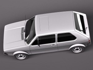 Volkswagen Golf GTI MK1 1982-1992 3D Модель