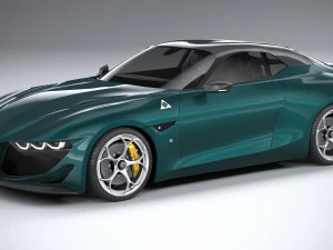 Alfa Romeo Giulia SWB Zagato 2023 3D Modell