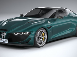 Alfa Romeo Giulia SWB Zagato 2023 3D-Modell