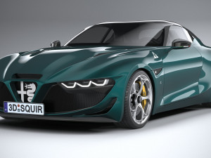Alfa Romeo Giulia SWB Zagato 2023 3D-Modell