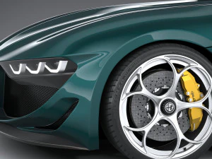 Alfa Romeo Giulia SWB Zagato 2023 3D Model