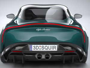 Alfa Romeo Giulia SWB Zagato 2023 3D-Modell