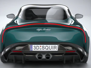 Alfa Romeo Giulia SWB Zagato 2023 3D Model