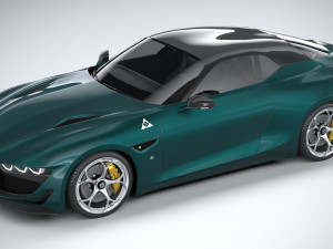 Alfa Romeo Giulia SWB Zagato 2023 3D-Modell