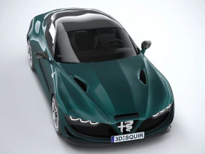 Alfa Romeo Giulia SWB Zagato 2023 3D Model