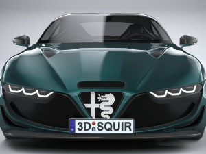 Alfa Romeo Giulia SWB Zagato 2023 3D-Modell