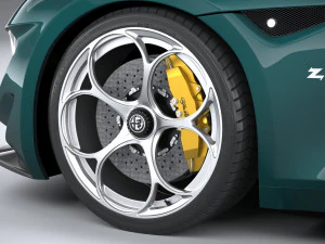 Alfa Romeo Giulia SWB Zagato 2023 3D Model