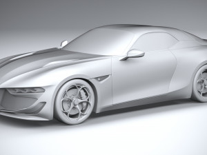 Alfa Romeo Giulia SWB Zagato 2023 3D-Modell