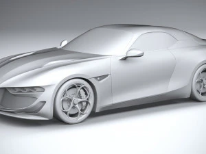 Alfa Romeo Giulia SWB Zagato 2023 3D Model