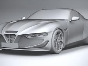 Alfa Romeo Giulia SWB Zagato 2023 3D-Modell