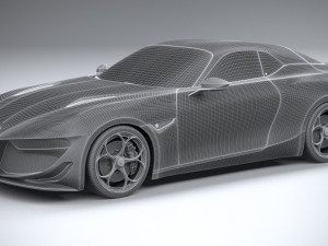 Alfa Romeo Giulia SWB Zagato 2023 3D-Modell