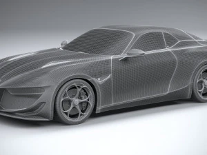 Alfa Romeo Giulia SWB Zagato 2023 3D Model