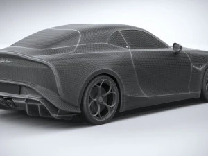 Alfa Romeo Giulia SWB Zagato 2023 3D Model