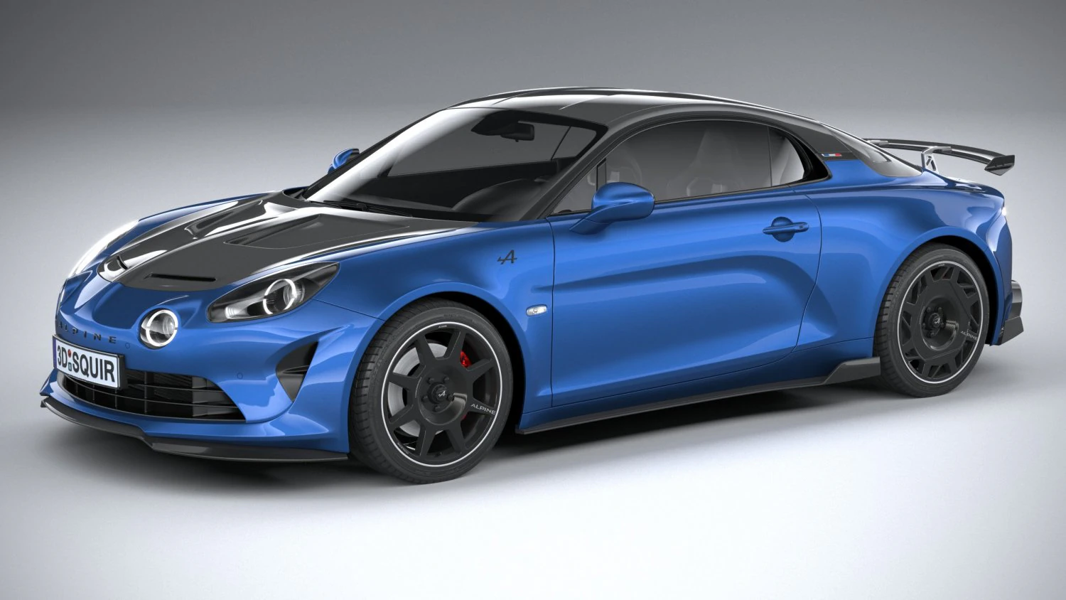 Alpine A110 R 2023 3D Model .c4d .max .obj .3ds .fbx .stl .blend 