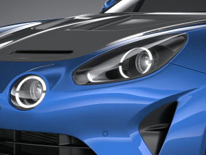 Alpine A110 R 2023 3D Model