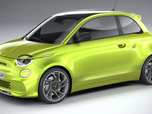 Fiat 500e Abarth 2023 3D Model