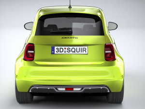 Fiat 500e Abarth 2023 3D 모델