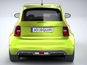 Fiat 500e Abarth 2023 3D Model