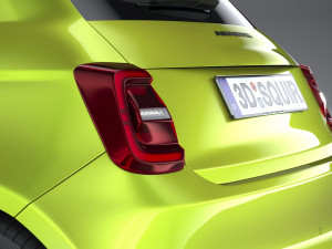 Fiat 500e Abarth 2023 3D 모델