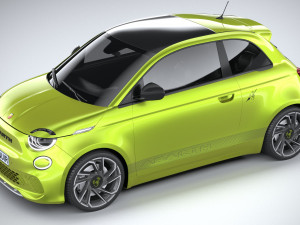 Fiat 500e Abarth 2023 3D 모델