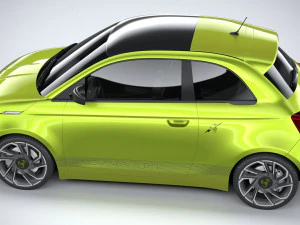 Fiat 500e Abarth 2023 3D Model