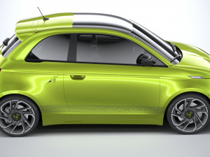 Fiat 500e Abarth 2023 3D 모델