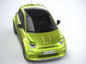 Fiat 500e Abarth 2023 3D 모델