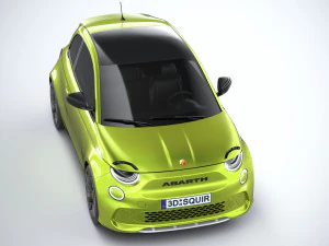 Fiat 500e Abarth 2023 3D Model