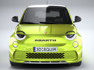 Fiat 500e Abarth 2023 3D 모델