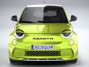 Fiat 500e Abarth 2023 3D Model