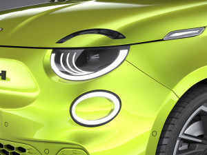 Fiat 500e Abarth 2023 3D 모델