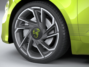 Fiat 500e Abarth 2023 3D 모델