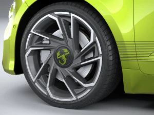 Fiat 500e Abarth 2023 3D Model