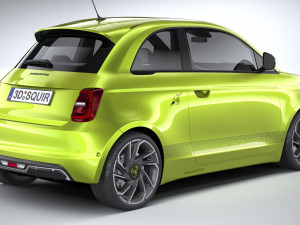 Fiat 500e Abarth 2023 3D 모델