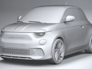 Fiat 500e Abarth 2023 3D Model