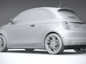Fiat 500e Abarth 2023 3D Model