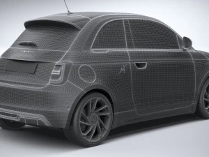 Fiat 500e Abarth 2023 3D Model