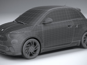 Fiat 500e Abarth 2023 3D 모델